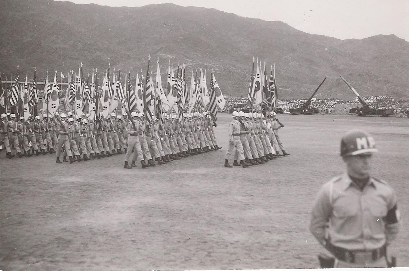 Color Guard for President Eisenhower's trip to Korea