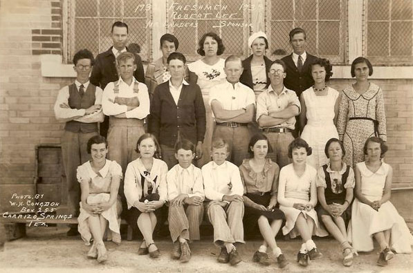 Freshmen 1932 Robert Lee HS