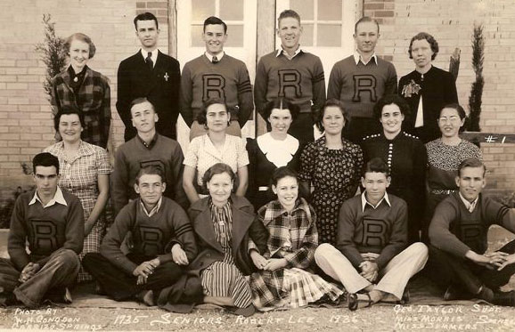 Seniors 1935-36 Robert Lee HS