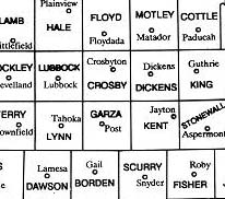 Block of 11 counties mapped