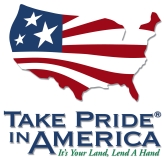 Take Pride in America button