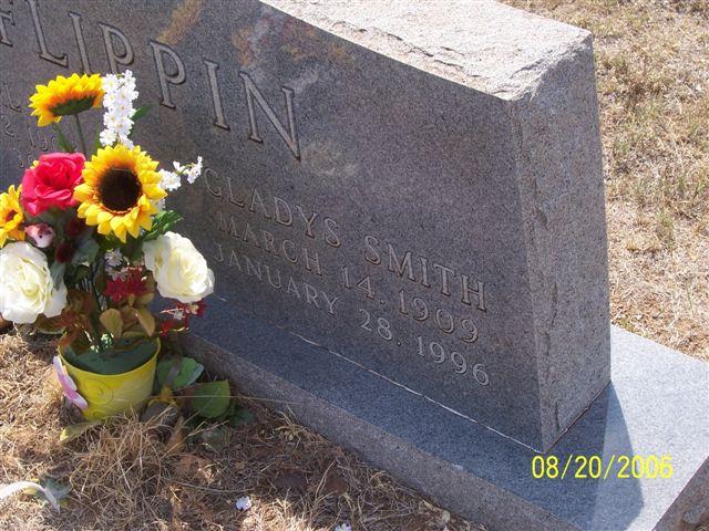 Tombstone ofGladys Flippin