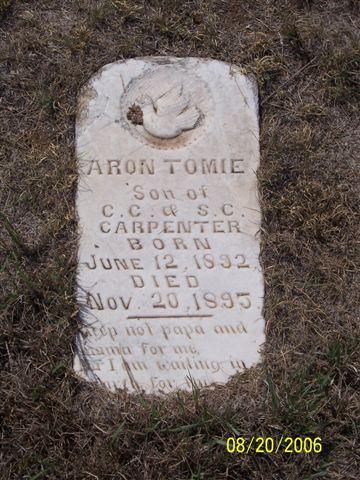 Tombstone of Aron Tomie (1892-1895)