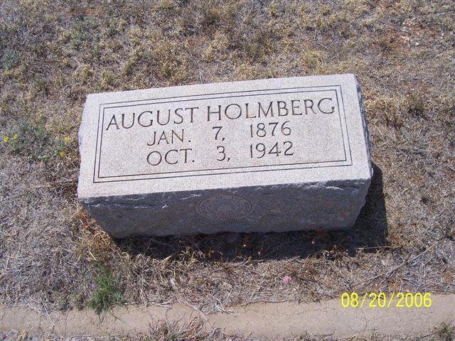 Tombstone of August Holmberg (1876-1942)
