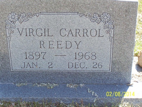 Tombstone of Virgil Carrol Reedy