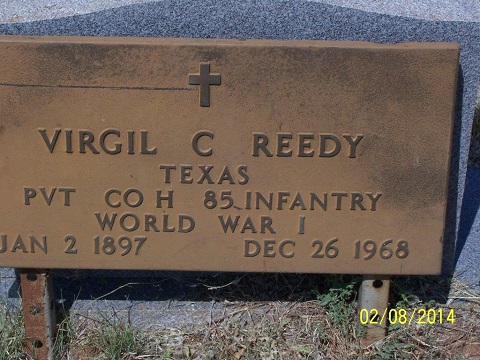 Marker of Virgil C. Reedy