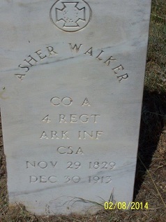 Tombstone of Asher Walker