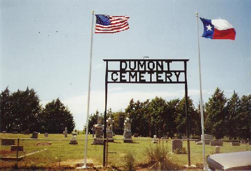 Entry to Dumont Cemetery