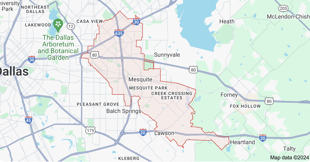 map of Mesquite