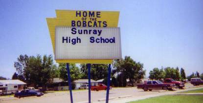 Sunray High School, Home of the Bobcats