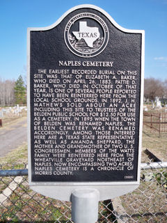 Naples Cemetery, Morris County, Texas