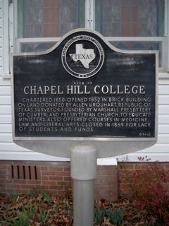 Chapel Hill College, Morris County, Texas