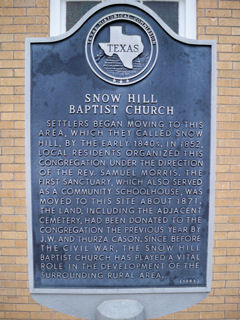 Snow Hill Baptist Church, Morris County, Texas