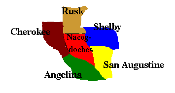 Nacogdoches Surrounding Counties