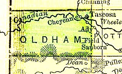 old Oldham county map