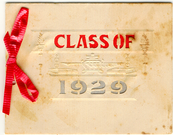 Keepsake, Class of 1929, Gary High School, Panola County, Texas