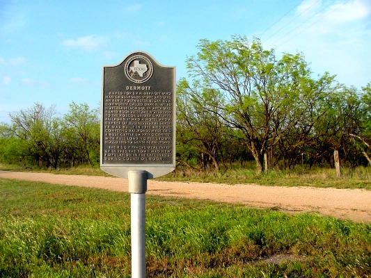 View of historical marker
