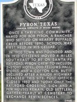 Pyron Historical Marker