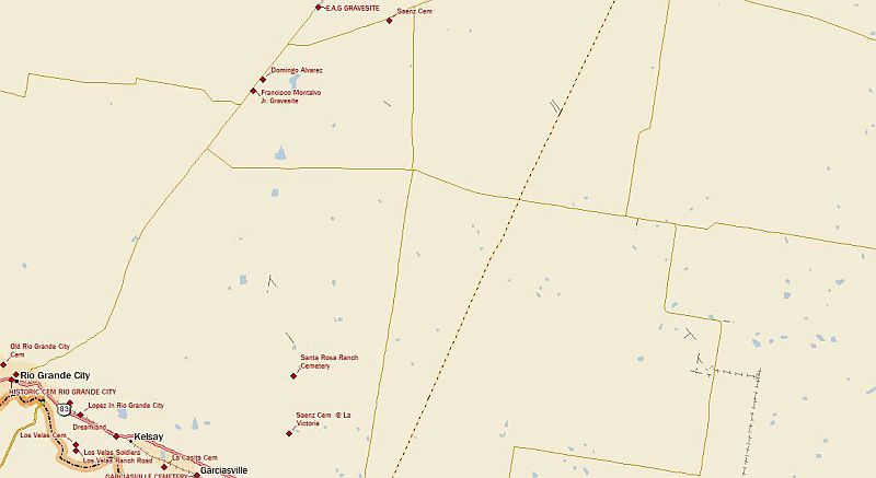 Cemetery map, Starr County, Texas