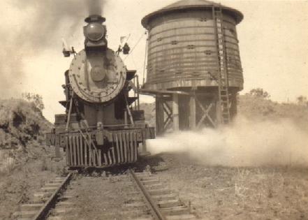 Steam engine at Abilene, TX. 